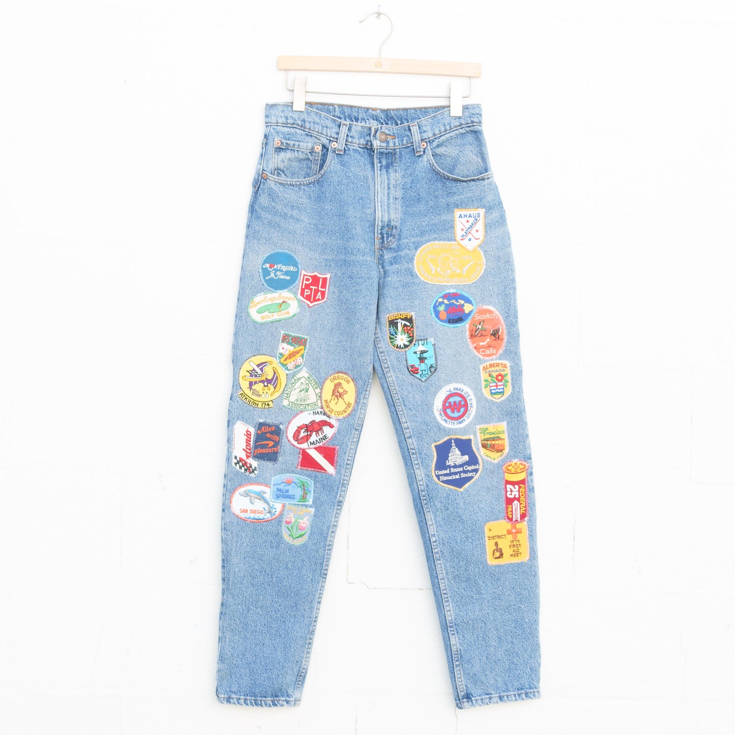 REWORKED LEVI DENIM PANTS 001 - 32" X 32"