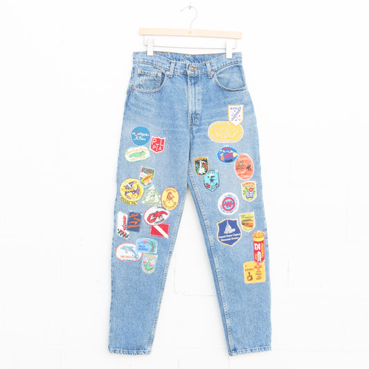 REWORKED LEVI DENIM PANTS 001 - 32" X 32"