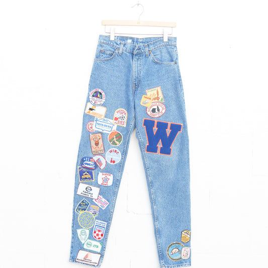 REWORKED LEVI DENIM PANTS 003 - 31" X 34"