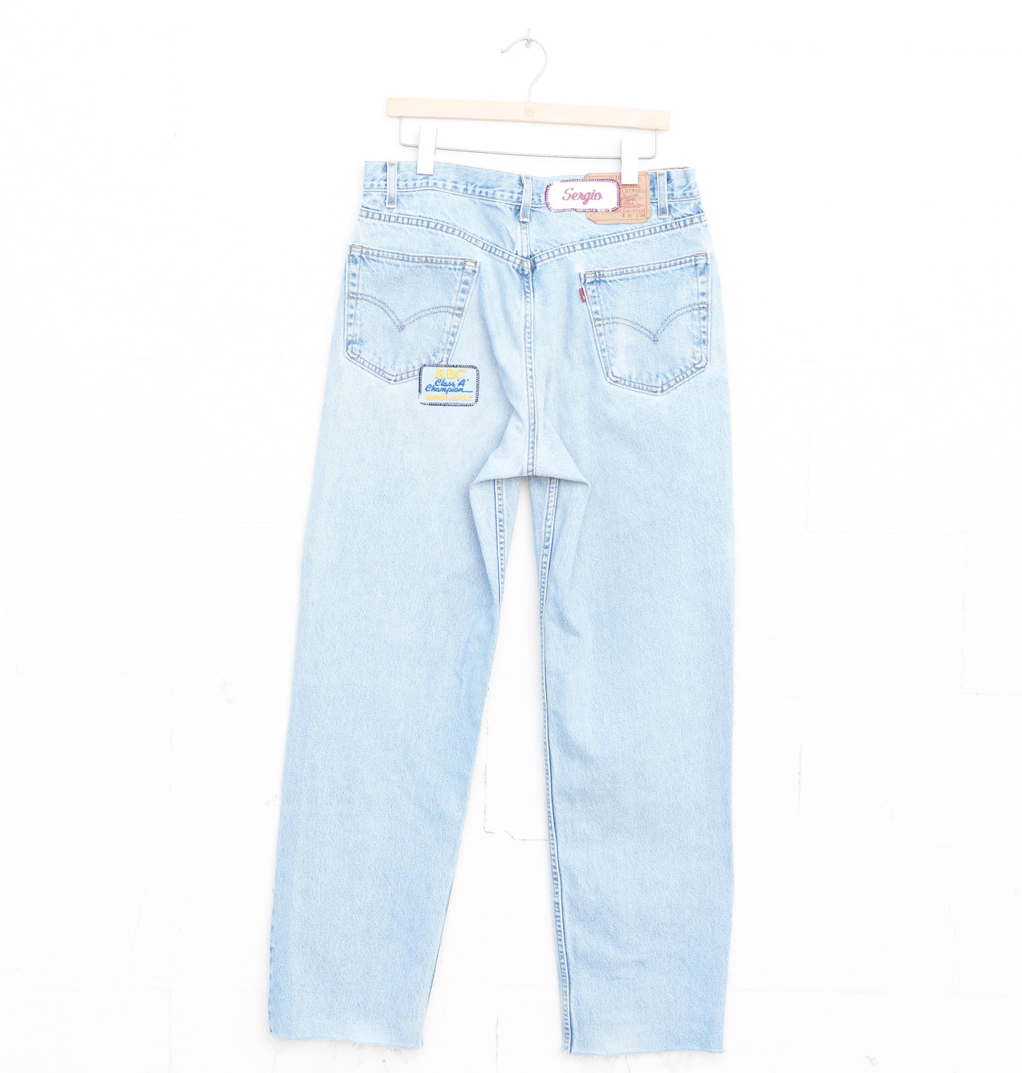 REWORKED LEVI DENIM PANTS 010 - 36" X 33"