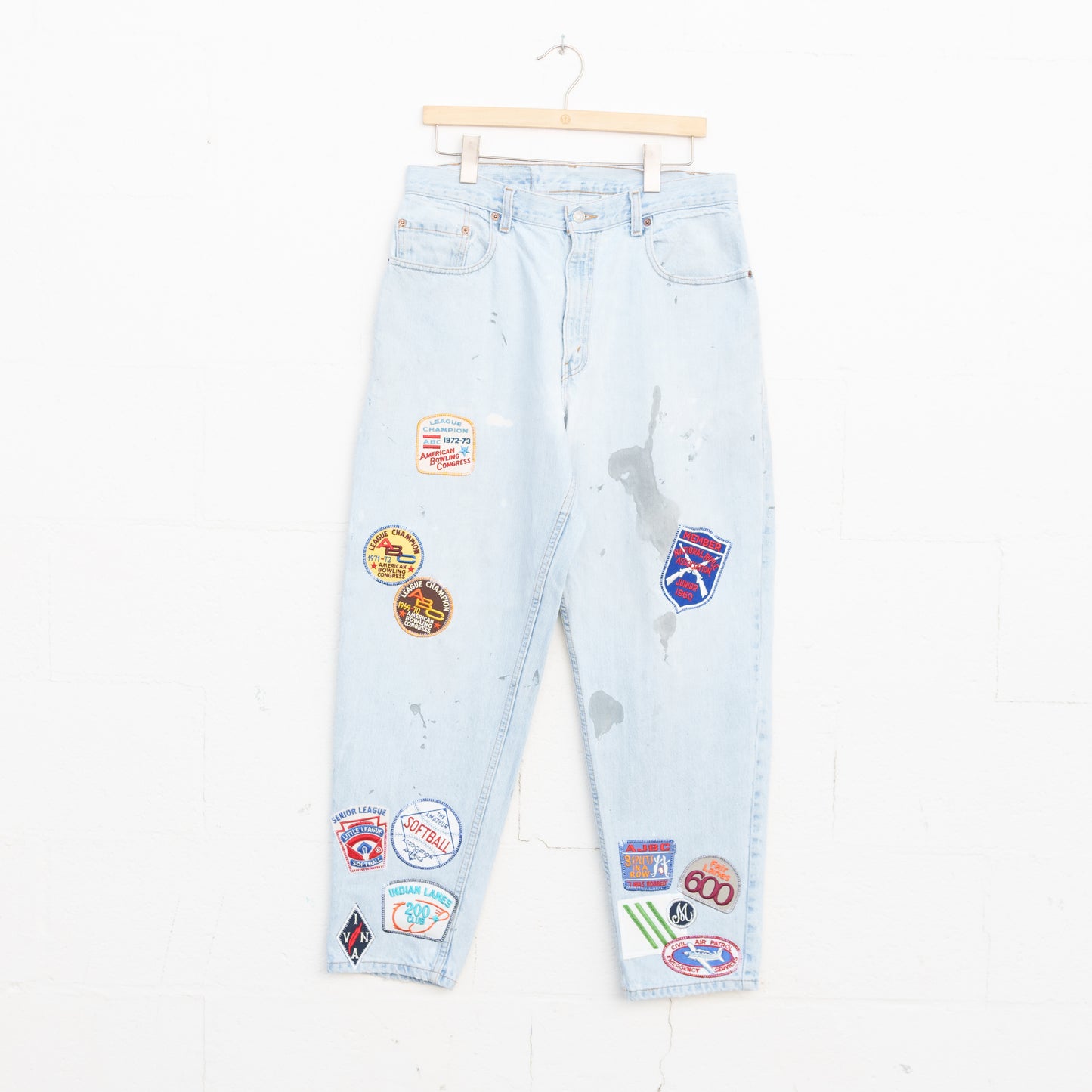 REWORKED LEVI DENIM PANTS 016 33" X 30"