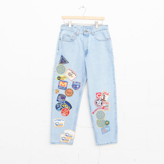 REWORKED LEVI DENIM PANTS 005 - 33" X 29"