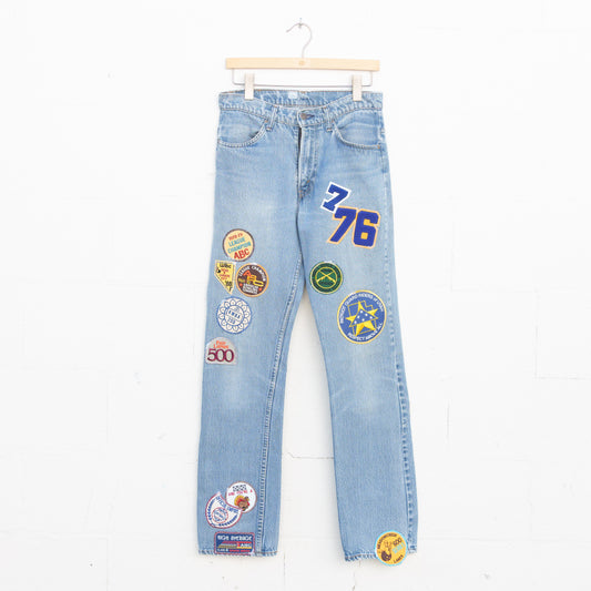 REWORKED LEVI DENIM PANTS 017 - 31" X 34"