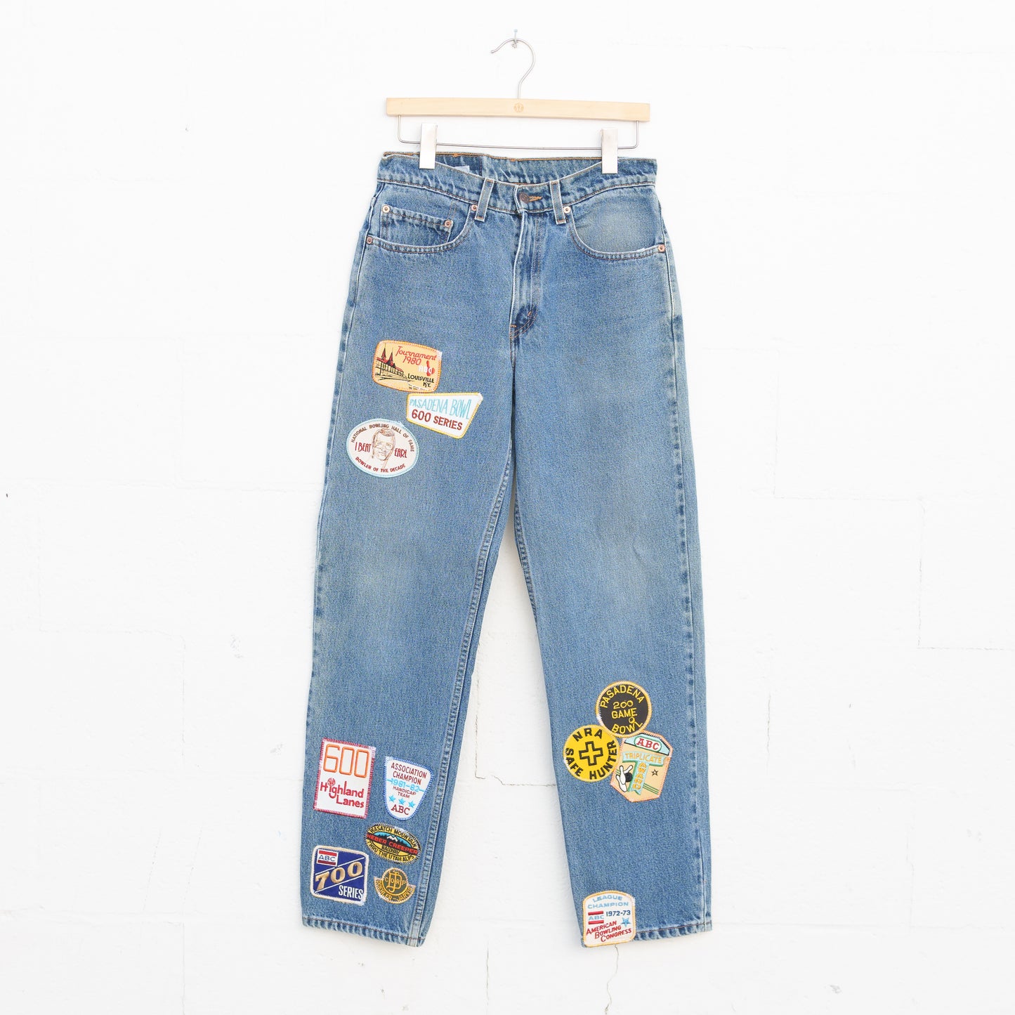 REWORKED LEVI DENIM PANTS 020 - 31" X 32"