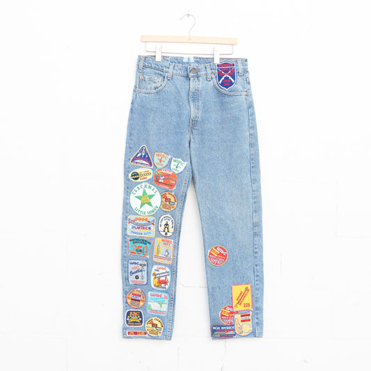 REWORKED LEVI DENIM PANTS 008 - 34" X 30"