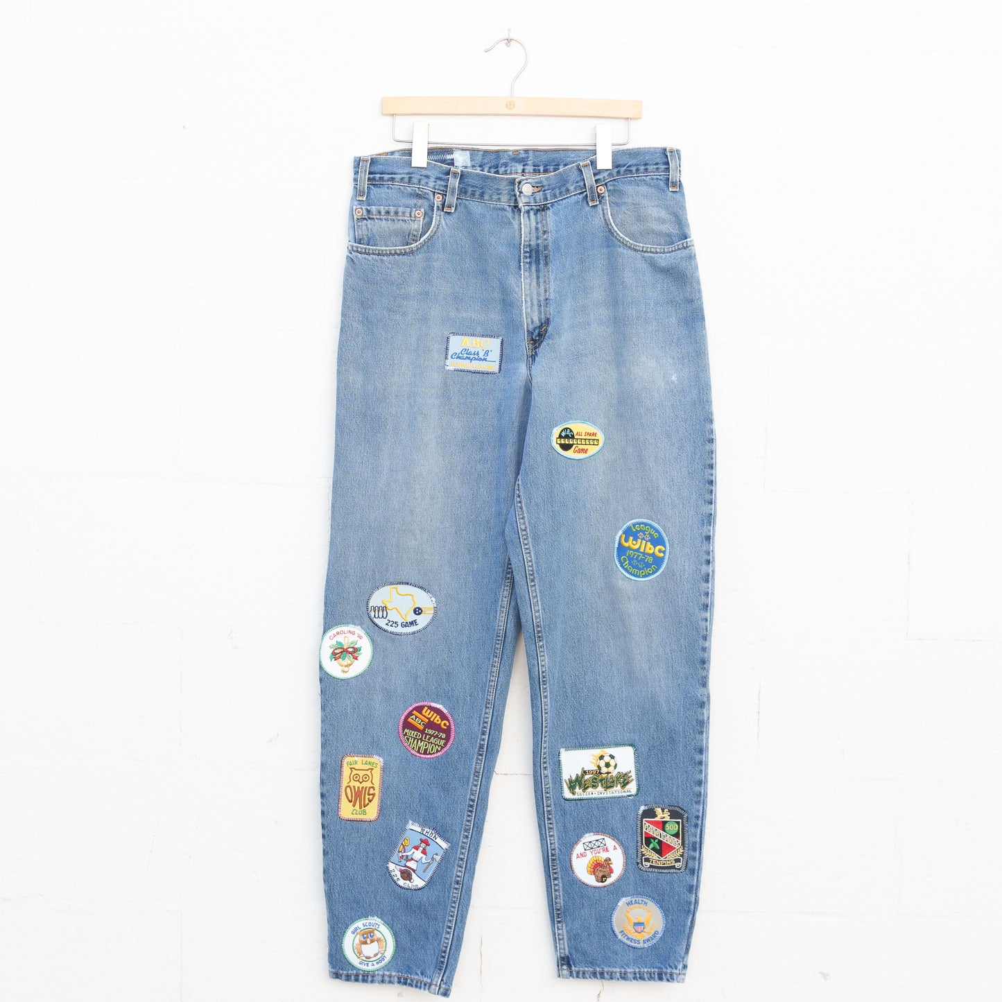 REWORKED LEVI DENIM PANTS 015 - 36" X 34"