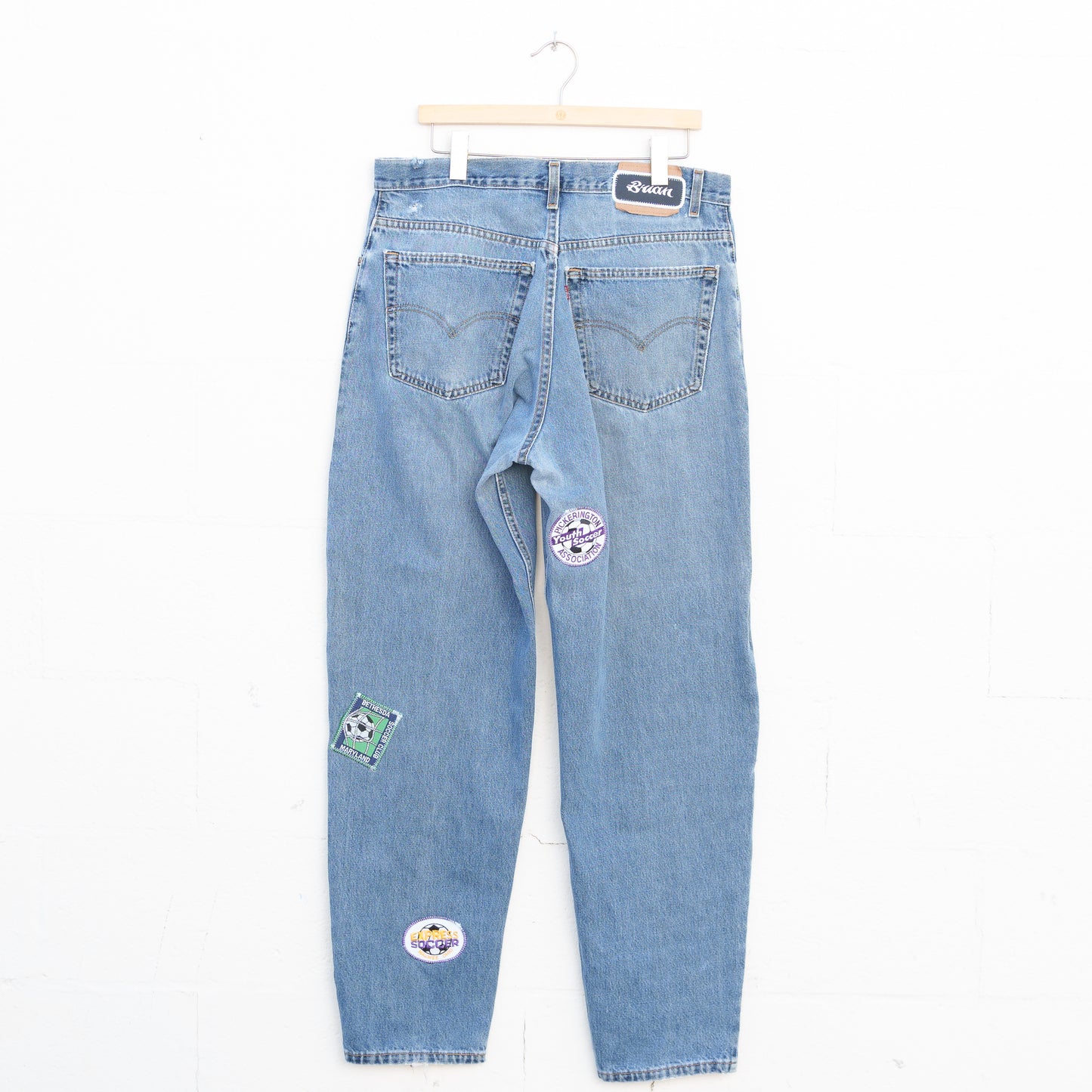 REWORKED LEVI DENIM PANTS 015 - 36" X 34"