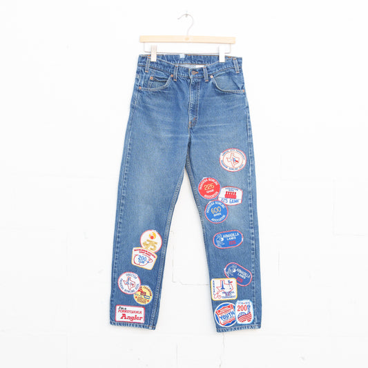 REWORKED LEVI DENIM PANTS 014 - 33" X 30"