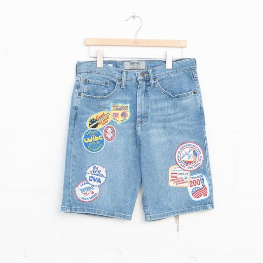 REWORKED DENIM SHORTS 004 - 30" X 10"