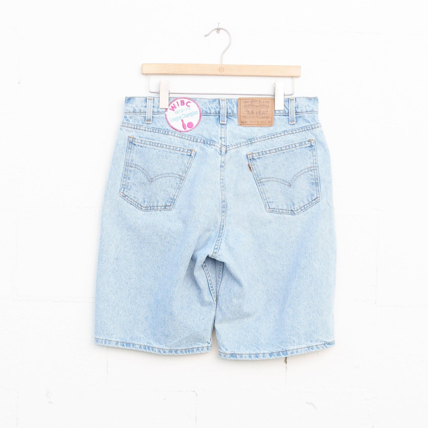 REWORKED LEVI DENIM SHORTS 007 - 34" X 10"