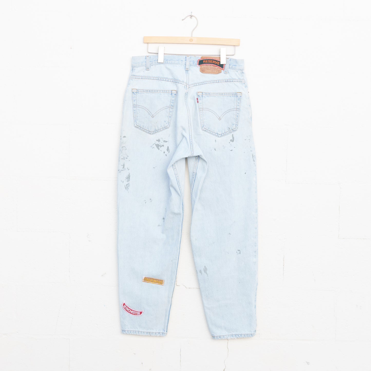 REWORKED LEVI DENIM PANTS 016 33" X 30"